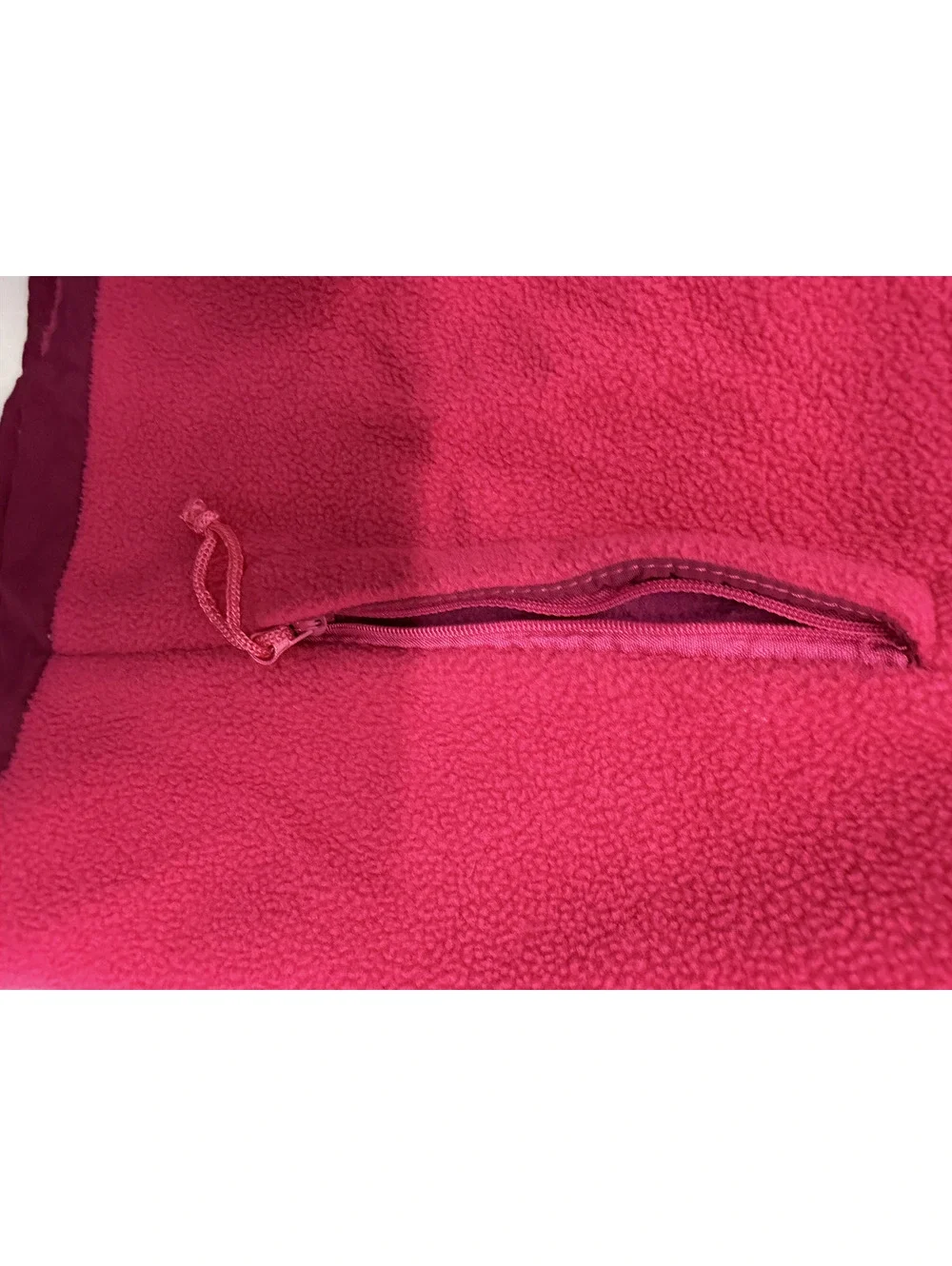 The North Face Women's XL Pink and Burgundy Fleece Jacket